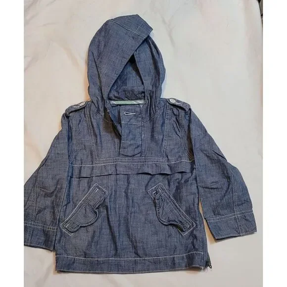 Gap Toddler Pull Over Denim Jacket 3t - Picture 1 of 4